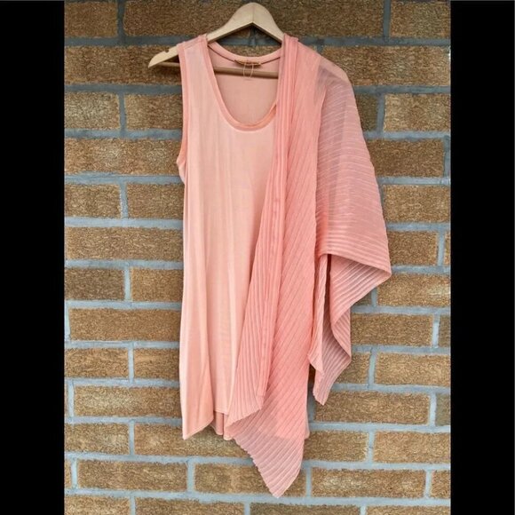 Alice + Olivia Slip  Peach Silk Dress large - Picture 10 of 12